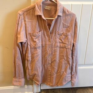 Altar’d State pink flannel style shirt - size S